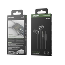 سينزو SN-005 ديب باس سماعات أذن سلكية مزودة بميكروفون مقاس 3.5 مم - أسود