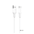Snzou SN-121 ProSync 3A USB-A to Type-C 1m Cable - White