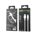 سينزو SN-122 كابل شحن سريع 3A USB-A إلى لايتنج بطول 1 متر - أبيض