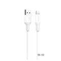 Snzou SN-122 QuickCharge 3A USB-A to Lightning 1m Cable - White