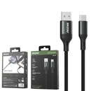 سينزو SN-131 كابل شحن ذكي 3A USB-A إلى تاييب-سي بطول 1 متر - أسود