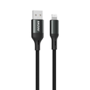 سينزو SN-132 كابل شحن ذكي 3A USB-A إلى لايتنج بطول 1 متر - أسود