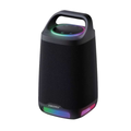 Snzou SN-29 Portable Speaker 160W, 5 Colors Ambiance Lights That Beat with Rhythm - Black
