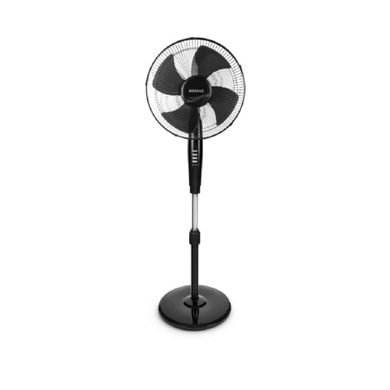 Sonai Stand Fan 18 inches 70 Watt , 3 Speed Settings 4 Blades MAR – 1831- Black


