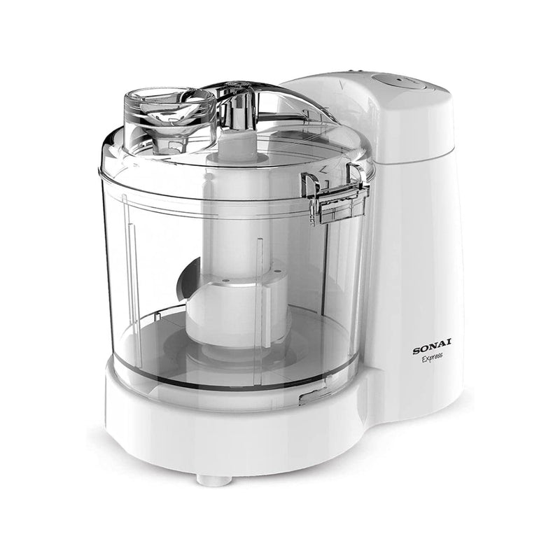 Sonai vegetable Chopper, stainless steel blades 120 Watt 350ml, SH-570 - White