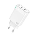 System Max SM-45CC Charger Mini PD 45w 2-USB-C GAN - White