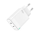 System Max SM-45CC Charger Mini PD 45w 2-USB-C GAN - White