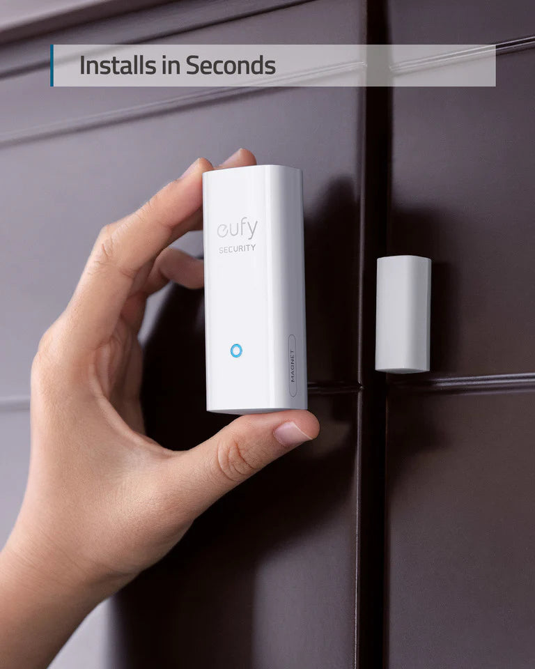 Eufy Security, Entry Sensor, Detects Opened and Closed Doors or Windows, Sends Alerts - T89000D4 - White