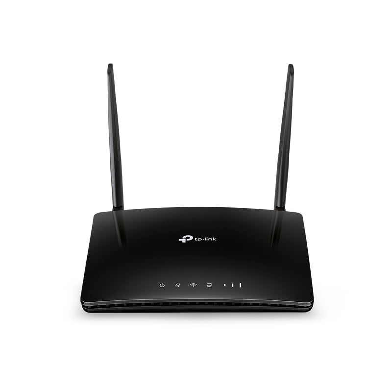 راوتر TP-LINK AC750 ثنائي النطاق واي فاي 4G LTE - MR200 - أسود