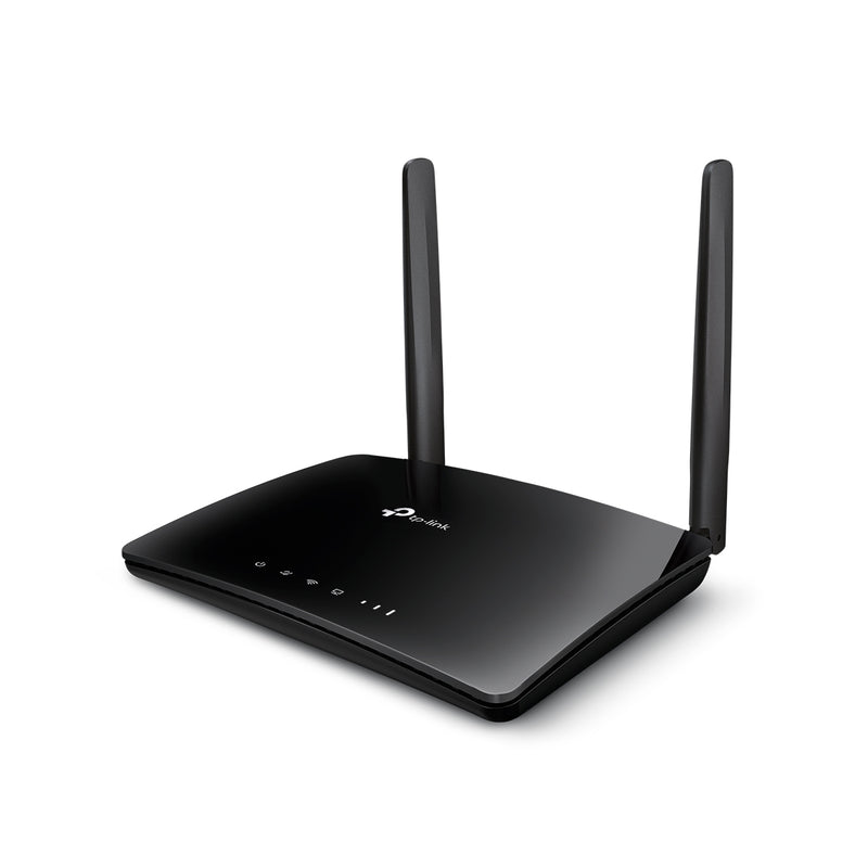 راوتر TP-LINK AC750 ثنائي النطاق واي فاي 4G LTE - MR200 - أسود