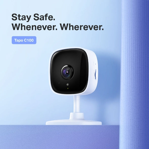 Tapo C100 Home Security Wi-Fi Camera - White