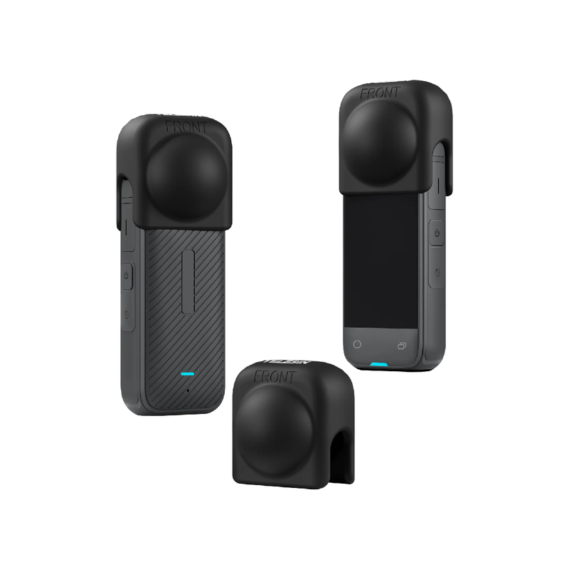 Telesin Lens Silicone Protective Cover for Insta360 X4 - Black