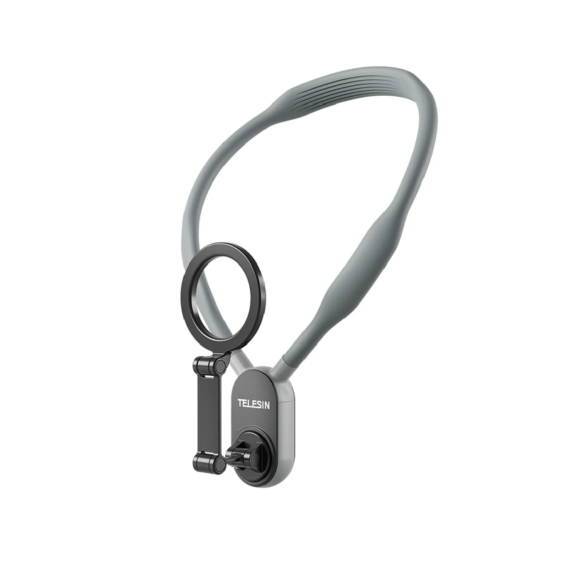 Telesin Magnetic Neck Holder Mount for Action Cameras & Phones - Gray