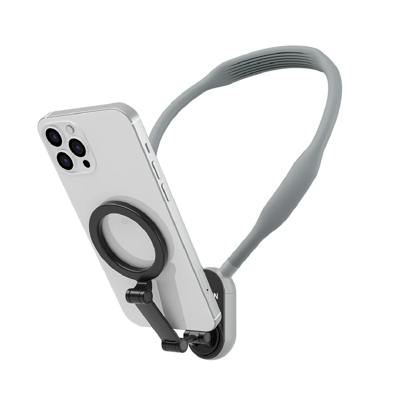 Telesin Magnetic Neck Holder Mount for Action Cameras & Phones - Gray