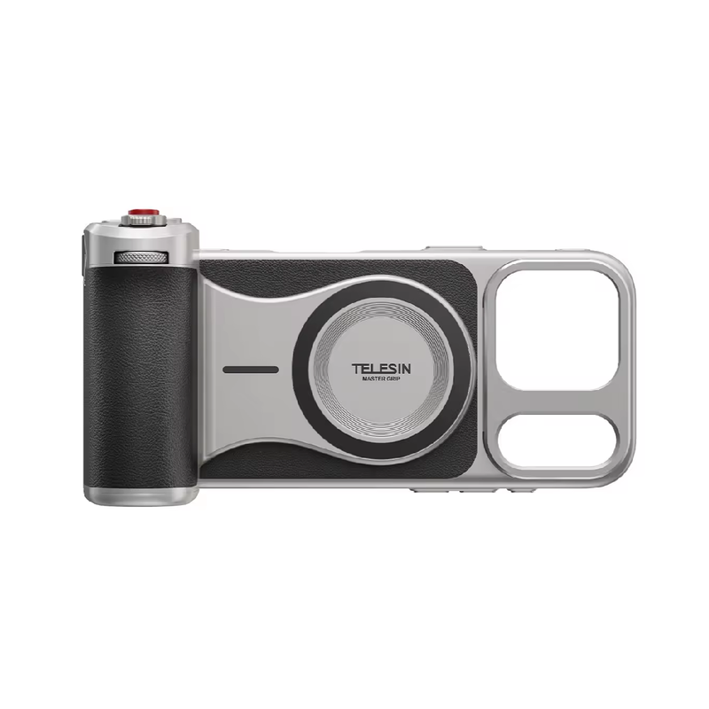 Telesin Master Grip For iPhone 17 Pro Max - Black/Silver