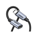 Ugreen US372 USB-C  Male to USB-C  Female Gen 2 Extension Cable 1 m - Dark Gray