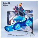 كابل يوجرين  ألياف ضوئية HD183 بطول 20 مترًا بدقة 8K HDMI، غلاف من الألومنيوم، ذكر إلى ذكر - رمادي