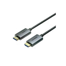 كابل يوجرين  ألياف ضوئية HD183 بطول 20 مترًا بدقة 8K HDMI، غلاف من الألومنيوم، ذكر إلى ذكر - رمادي