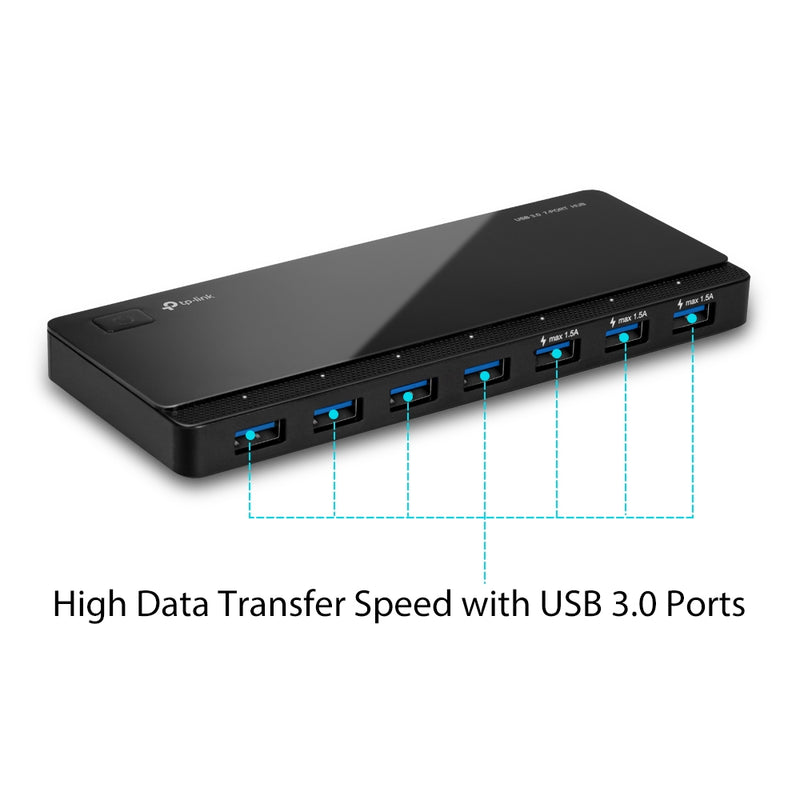 TP-LINK USB 3.0 7-Port Hub - UH700 - Black