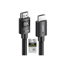 يوجرين كابل اتش دي ام اي 8k، من ذكر إلى ذكر، برايدد بطول 3 متر - أسود