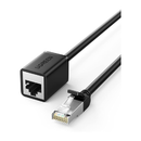 يوجرين كابلات تمديد إيثرنت Cat 6 F/UTP RJ45 ذكر إلى أنثى بطول 2 متر - أسود