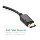 يوجرين محول من DisplayPort إلى VGA بدقة Full HD 1920×1200 - أسود