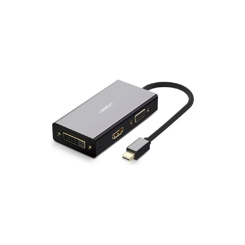 Ugreen Mini DP to HDMI -VGA-DVI - Converter - Black