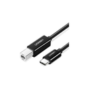 يوجرين كابل طابعة يو اس بي- سي ذكر إلى يو اس بي-بي 2.0 ذكر، علبة بلاستيكية ABS 1 متر - أسود