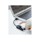 يوجرين محول الصوت الاستريو الخارجي USB2.0 - أسود