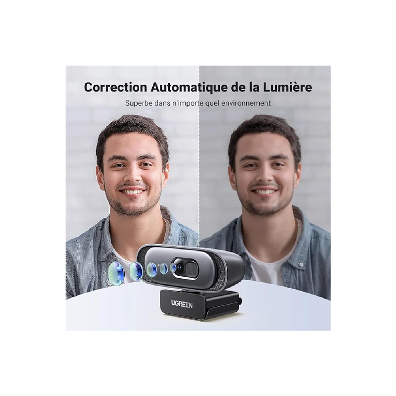 Ugreen CM778 USB HD Webcam - Black