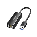 يوجرين محول إيثرنت يو اس بي 3.0 جيجابايت, خامة ألومنيوم - أسود