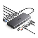 Ugreen CM681 13 in 1 USB-C Multifunction Adapter 100W Hub 10Gbps -Grey