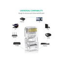 Ugreen Cat 6 Unshielded RJ45, 50 Pack - Clear