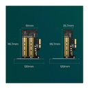 يوجرين بطاقة توسعة M.2 SATA + M.2 NVMe إلى PCI-E 3.0 X4 - أسود