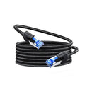 Ugreen NW153 10m Cat8 Pure Copper Ethernet Round Braided OD 5.5mm Cable –Black