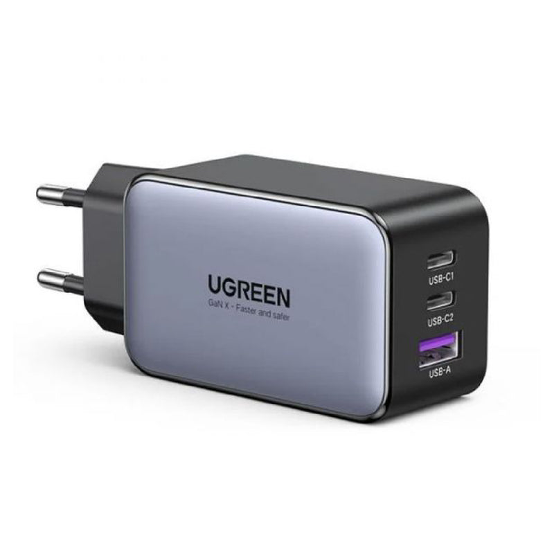 Ugreen Nexode 65W USB-C GaN Charger-3 Ports Wall Charger - Black