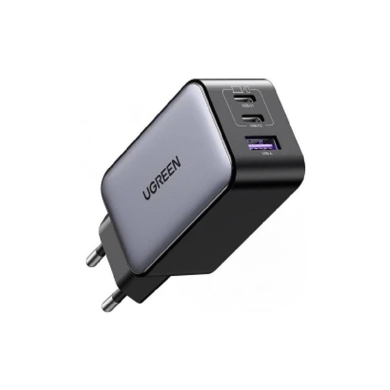 Ugreen Nexode 65W USB-C GaN Charger-3 Ports Wall Charger - Black