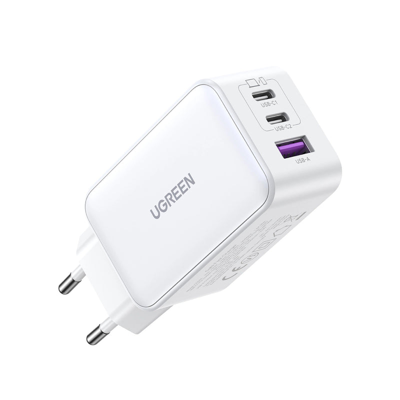Ugreen Nexode 65W USB-C GaN Charger - 3 Ports Wall Charger - White