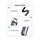 يوجرين كابل يو اس بي إلى اتش دي ام اي 4K بطول 1.5 متر - رمادي