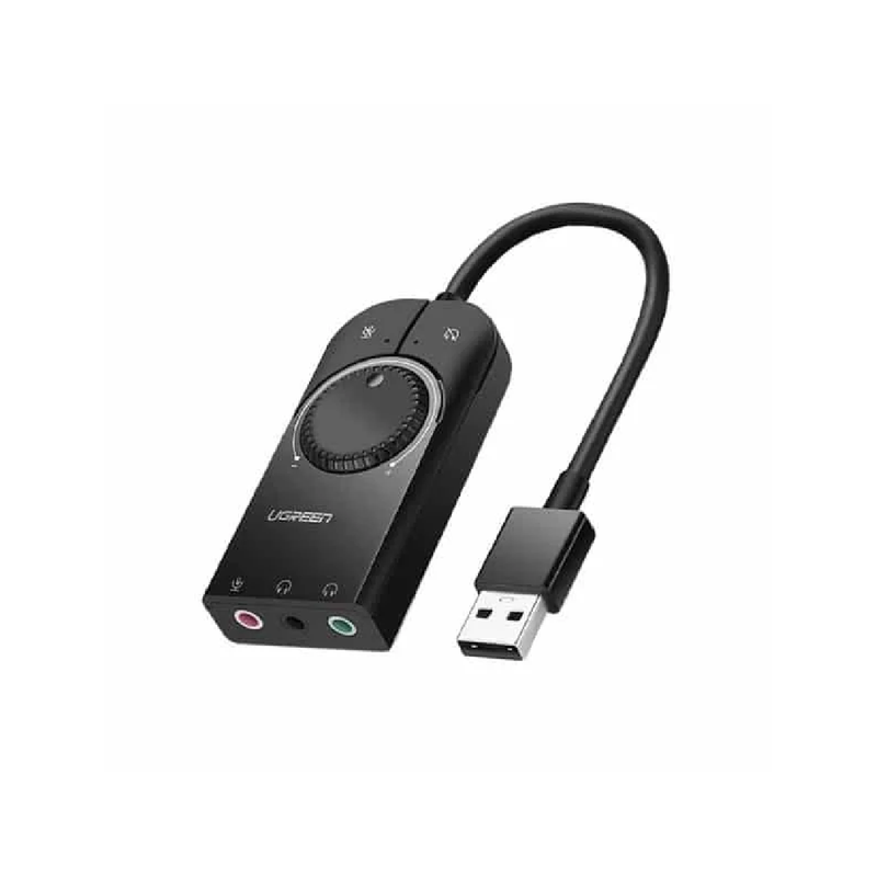 Ugreen USB2.0 External Stereo Sound Adapter - Black
