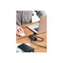  يوجرين موزع USB3.0 مع محول جيجابت إيثرنت - أسود