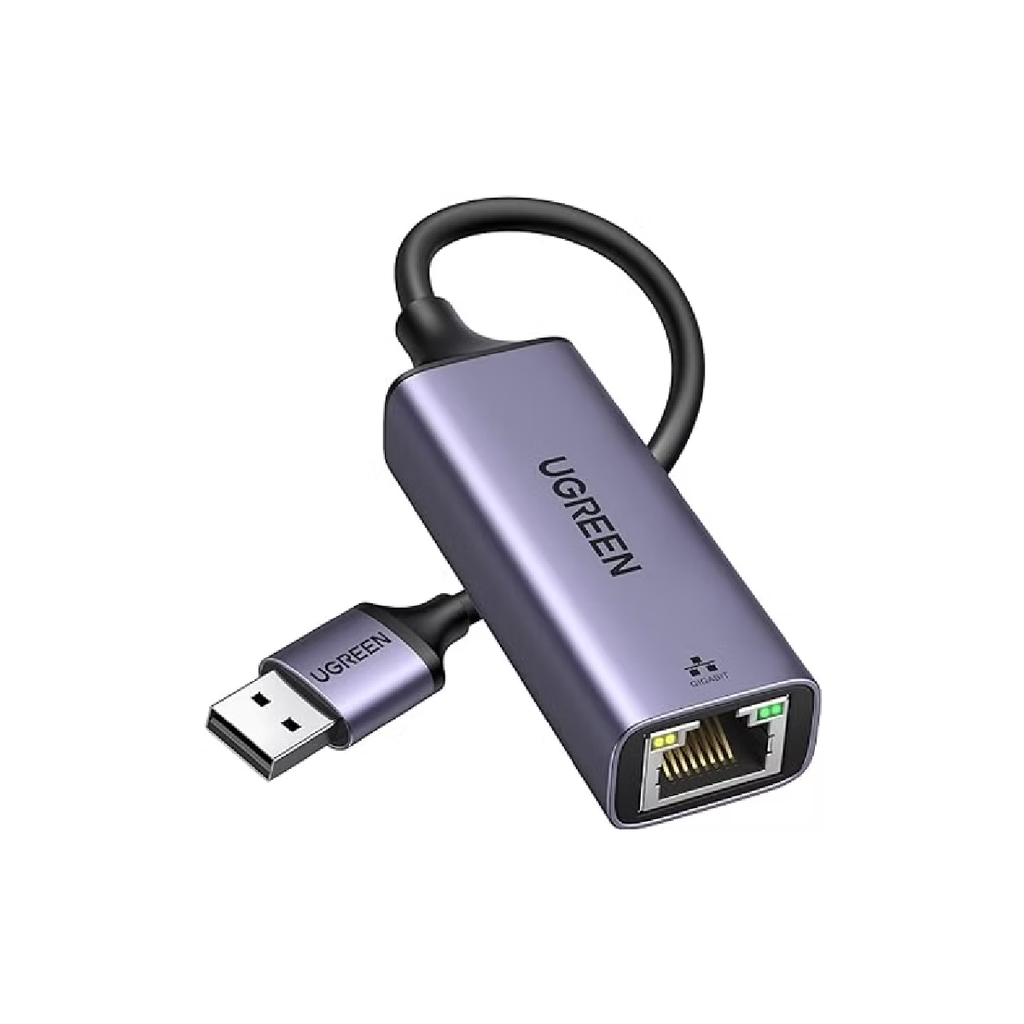 Metal Case Rj45 Ugreen USB 3 to RJ45 Ethernet Adapter Aluminum Case - Gray