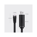 يوجرين كابل وحدة التحكم USB إلى RJ45 بطول 1.5 متر - أسود