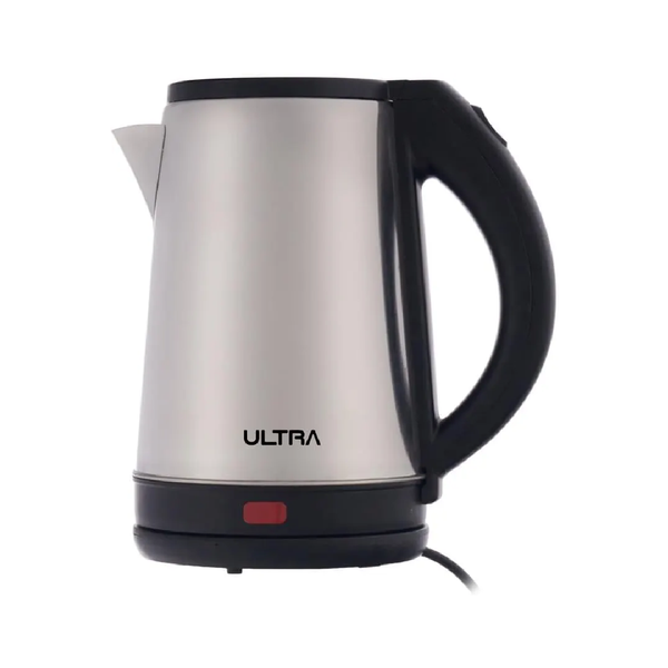 Ultra Stainless steel Electric Kettle UKS20HE1, 2 Liter 2000 Watt - Silver/Black (Free Shipping)