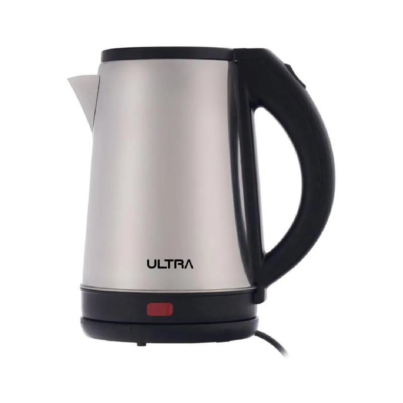 Ultra Stainless steel Electric Kettle UKS20HE1, 2 Liter 2000 Watt - Silver/Black (Free Shipping)