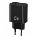 شاحن سريع بمنفذين A+C طراز Usams CC317 T65 33W