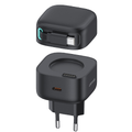 Usams PD35W Dual Output GaN Fast Charger With Type-C Magnetic Retractable Cable Module(EU)