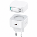 Usams PD35W Dual Output GaN Fast Charger With Type-C Magnetic Retractable Cable Module(EU)