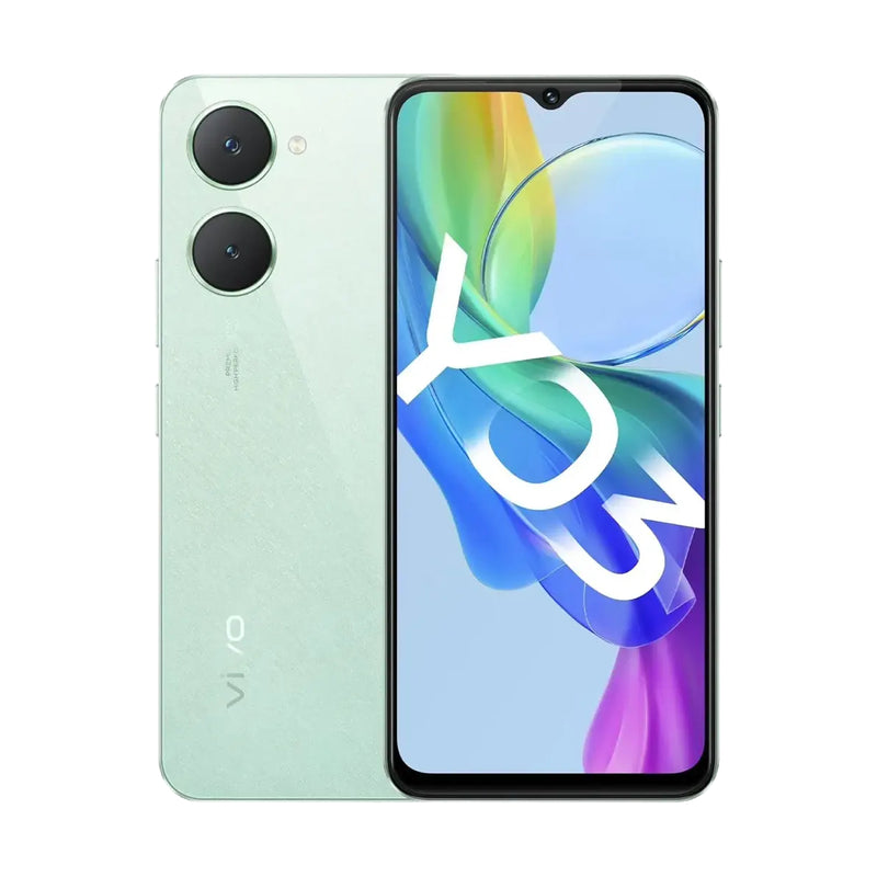 فيفو Y03 4G ثنائي الشريحة، 4 جيجابايت رام، 64 جيجابايت، 5000 مللي أمبير/ساعة - أخضر جم