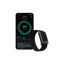 ووف بيك 5.0, جهاز تتبع الصحة واللياقة البدنية مع اشتراك مجاني لمدة 12 شهرًا - أسود